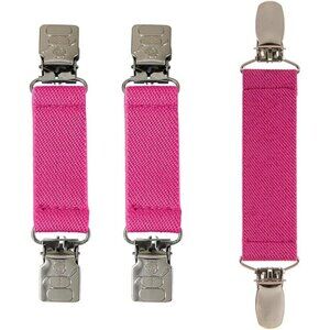 Hold’Em Mitten & Hat Clip Set Toddler Kids Sturdy Super Tight Grip - Fuchsia